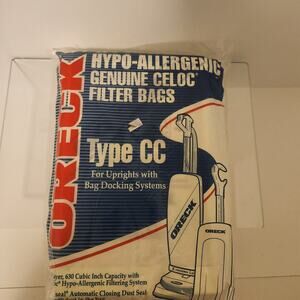Oreck Type CC Hypo-Allergenic Vacuum Bags, Open 6 count